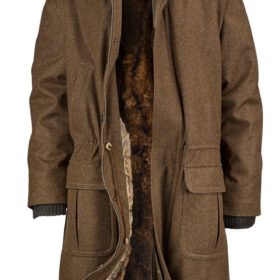Rascher Herren-Loden-Ansitzmantel – Farbe braun. Größe 62.