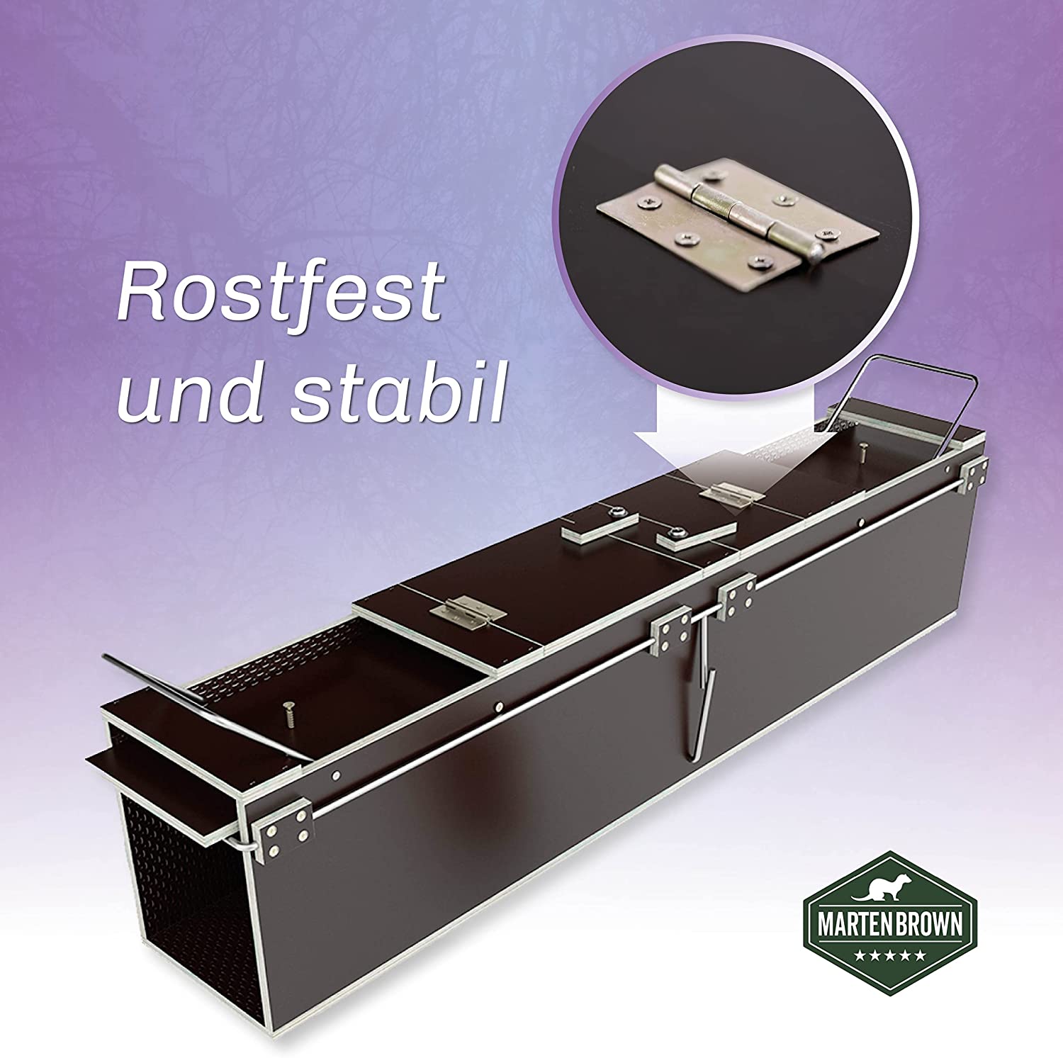 Martenbrown Waschbärfalle groß rostfest