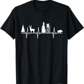 T-Shirt Hirsch, Hochsitz, Sau
