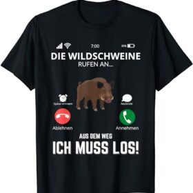 T-Shirt Wildschweine rufen an