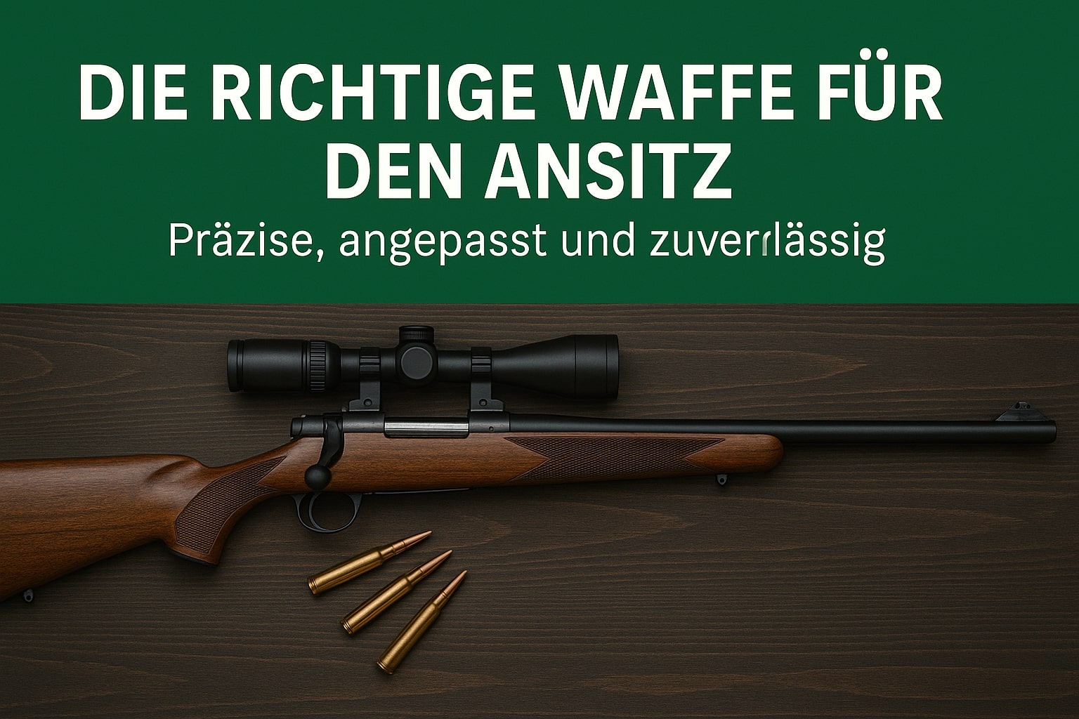 Ausrüstung Ansitzjagd - die Waffe spielt eine wichtige Rolle
