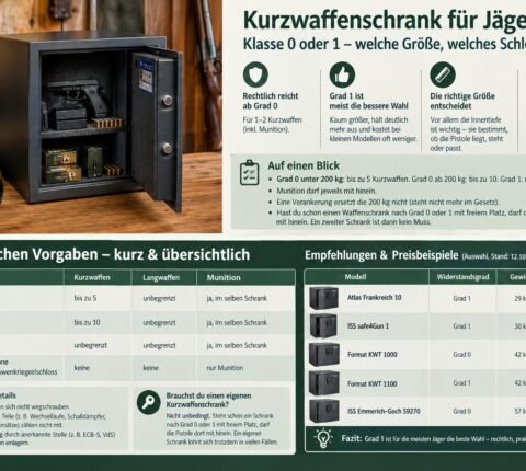 Kurzwaffenschrank für Jäger – Ratgeber